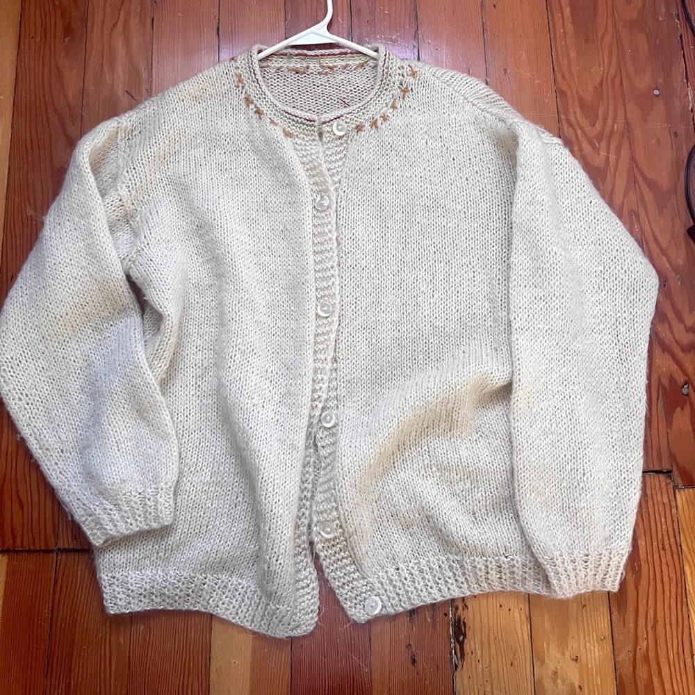 Vintage hand knit sweater